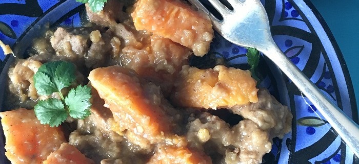 Moroccan lamb and red lentil stew