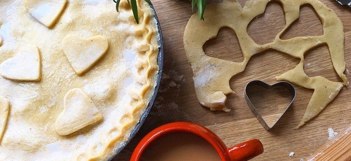 Beef and shallot pie