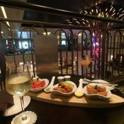 Small plates in The Glass House on board P & O Cruises Britannia