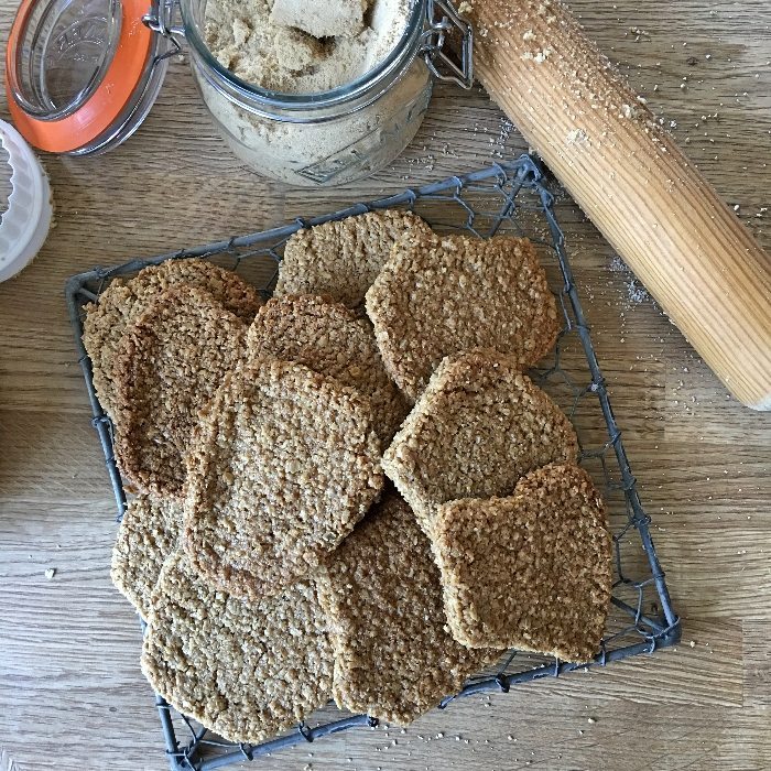 oatbran flapjack cookies