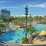 The pool area at Sapphire Falls