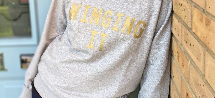 Selfish Mother 'winging it' sweatshirt at John Lewis