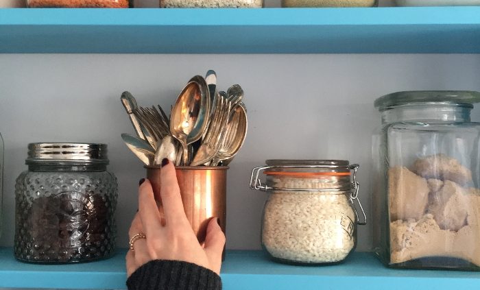 Hygge kitchen: our upcycled kitchen shelving