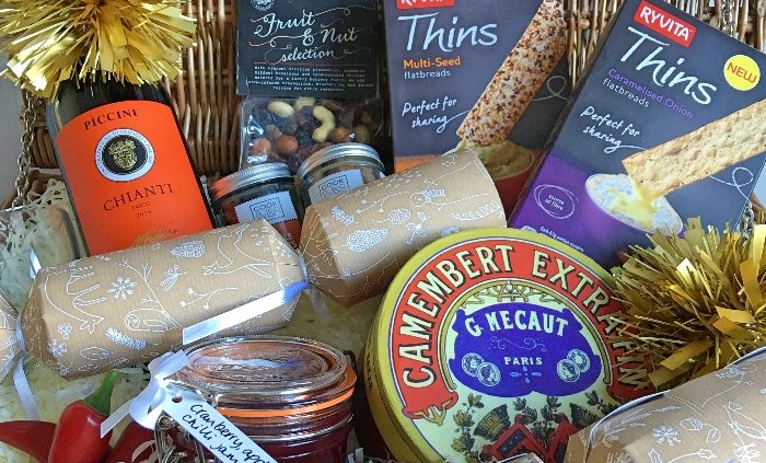 Creating a Christmas gift hamper with Ryvita Thins
