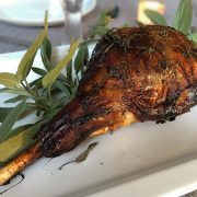 Simply hygge: slow roasted lamb in sloe gin