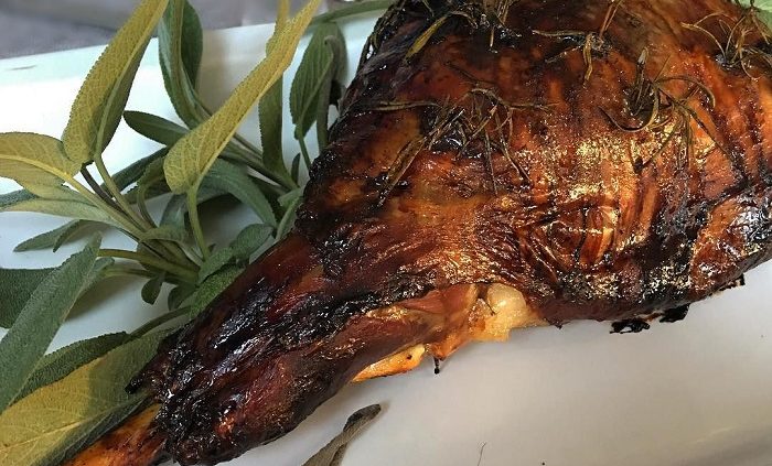 Simply hygge: slow roasted lamb in sloe gin