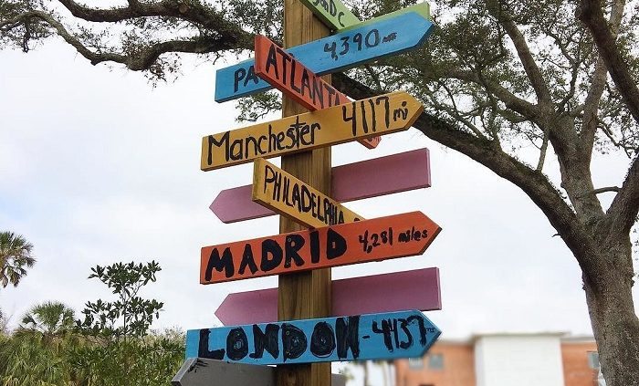 Pirate Playground signpost, Fernandina Beach, Amelia Island