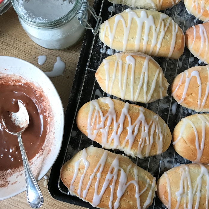 Drizzle with icing