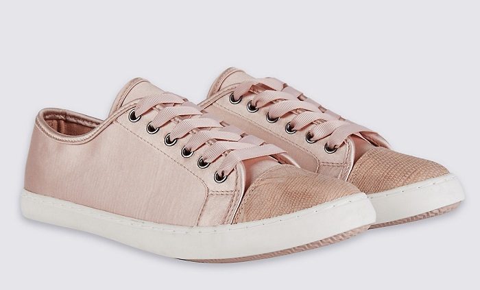 M & S nude trainers