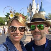 With Mr E at Cinderella Castle