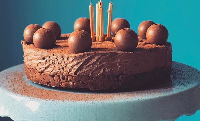 The birthday chocolate orange cheesecake