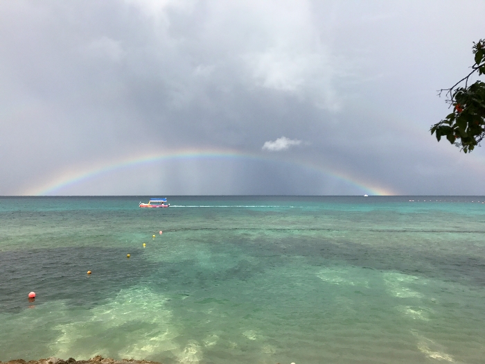 The calm waters of the west coast of Barbados