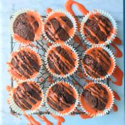 Chocolate orange drizzle muffins