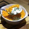 Creamy fish pie with sweet potato mash
