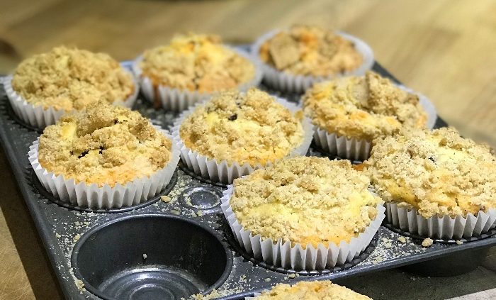 Et voila - Christmas crumble muffins with a little help from the Kenwood Chef Elite