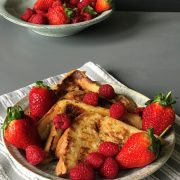 Vanilla French toast with fresh berries