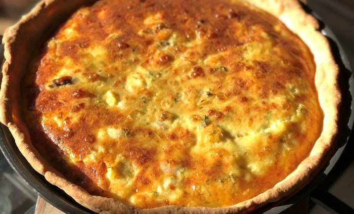 Haddock and cheddar tart - pescatarian perfection