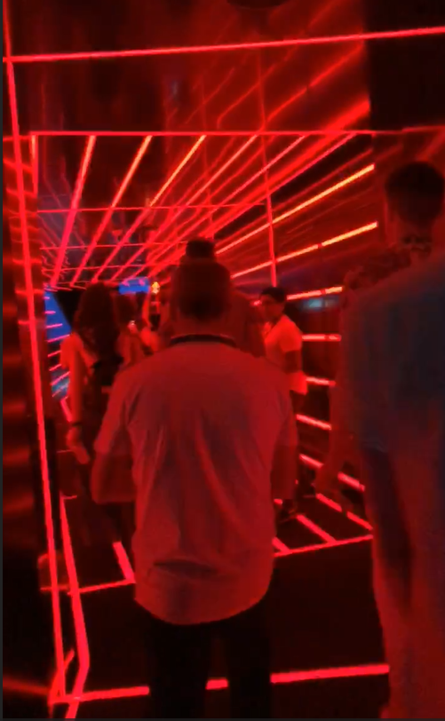 The dazzling entrance to the new Marvel Super Heroes United show