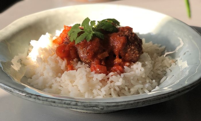 Easy spiced lamb kofta meatballs
