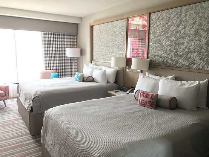 A guest room at the Hard Rock Hotel