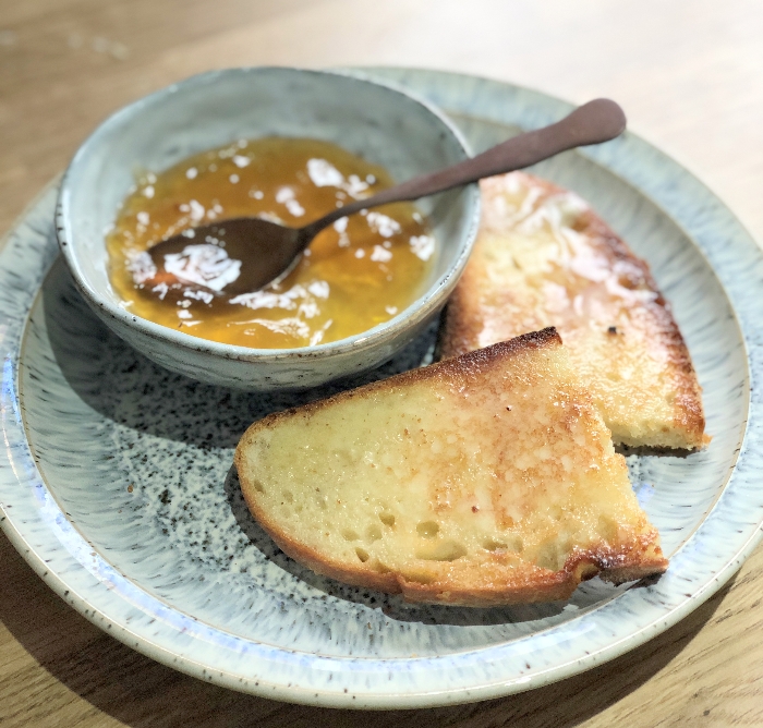 Delicious, buttery home made toast