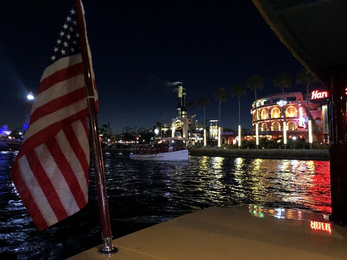 The water taxi from Loews Sapphire Falls to Universal CityWalk