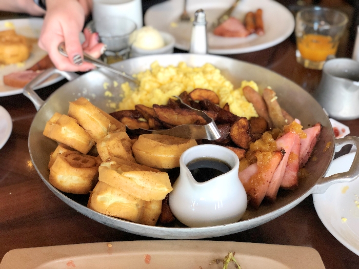 The delicious breakfast sharing platter at Ohana