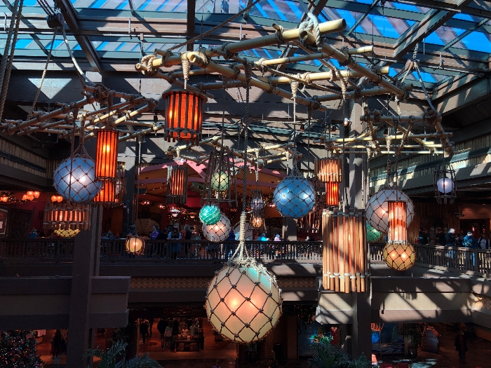 The lobby at Disney's Polynesian Village Resort