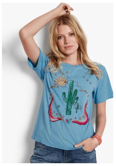 hush embellished cactus tee £45