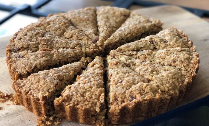 Healthy (ish) maple pecan granola slice