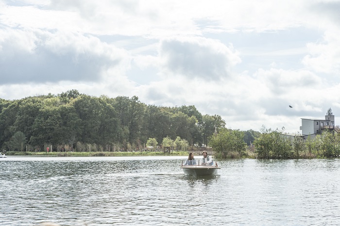Messing about in boats at Villages Nature Paris
