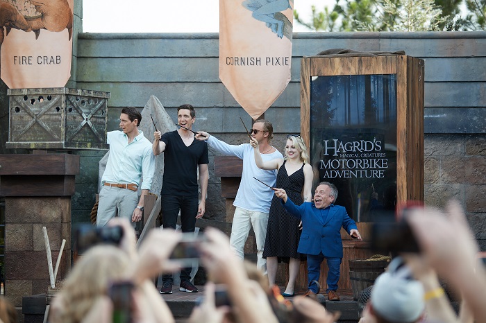 Stars from the Harry Potter films open Hagrid's Magical Creatures Motorbike Adventure