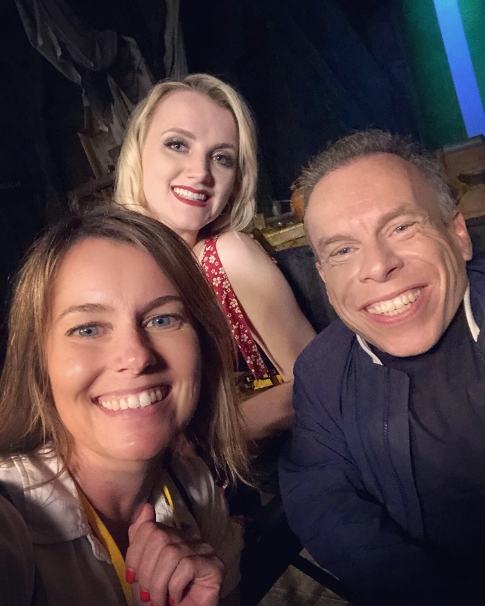 With gorgeous Evanna Lynch and Warwick Davis