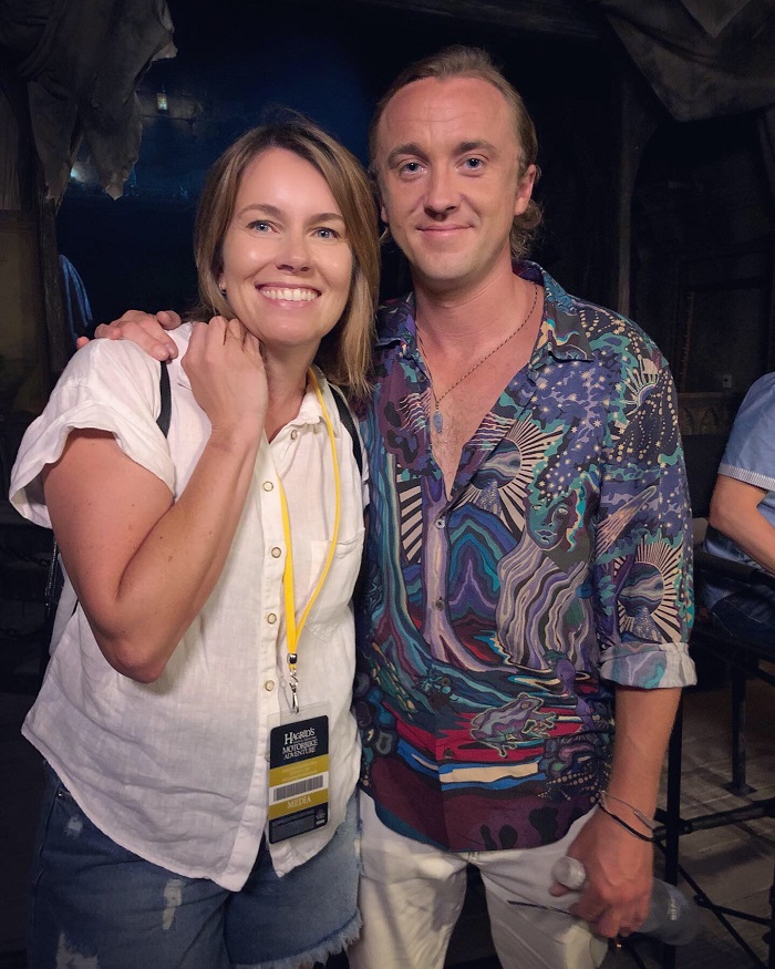With lovely Tom Felton aka Draco Malfoy