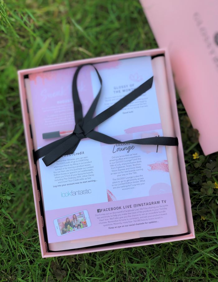 The gorgeously packaged July Glossybox