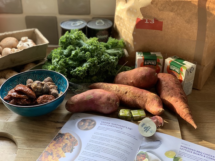 Mindful Chef veggie shepherds pie with butterbeans, kale and chestnuts