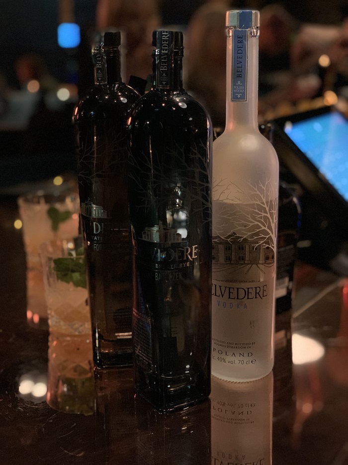 Belvedere vodkas at Copper House Bar