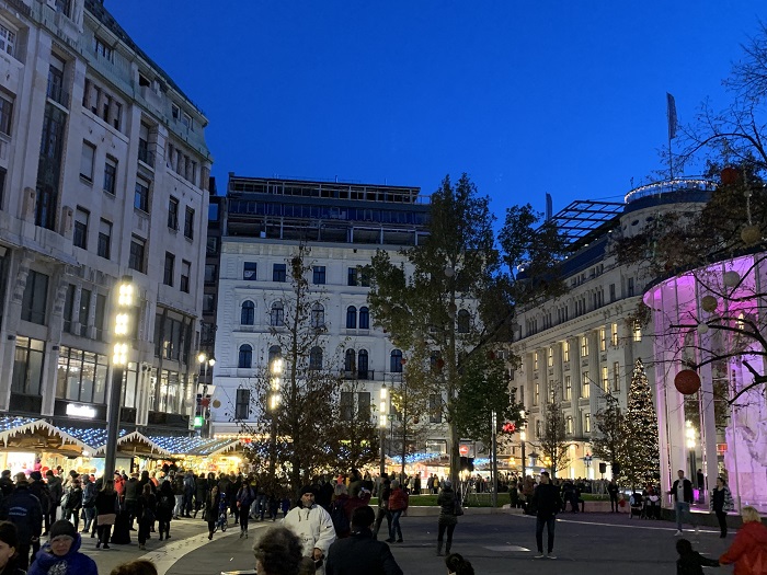 Christmas market in Budapest