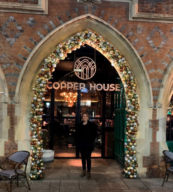 Christmassy Copper House Bar