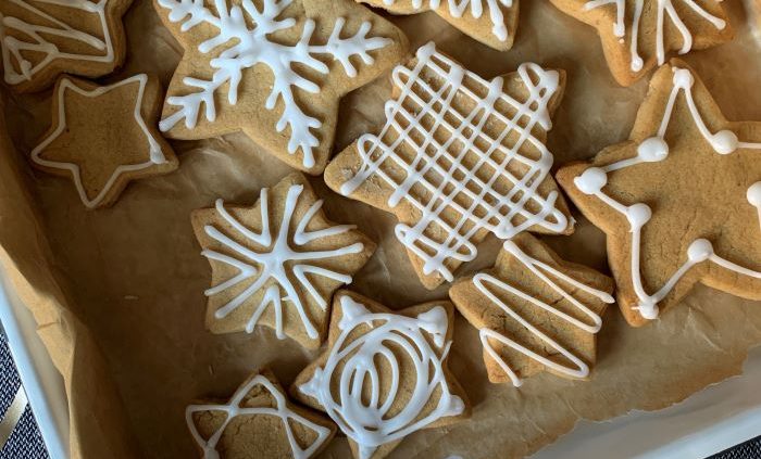 Christmas gingerbread stars