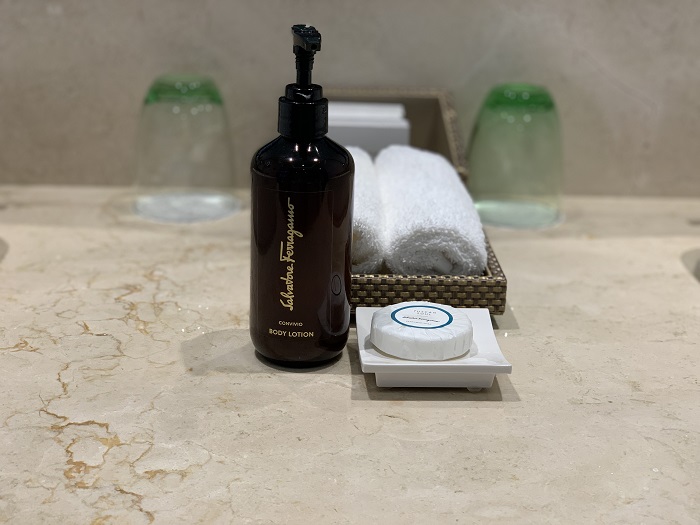 Super high end toiletries at Cabrits Dominica