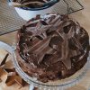 Charlies chocolate fudge cake with dark chocolate ganache