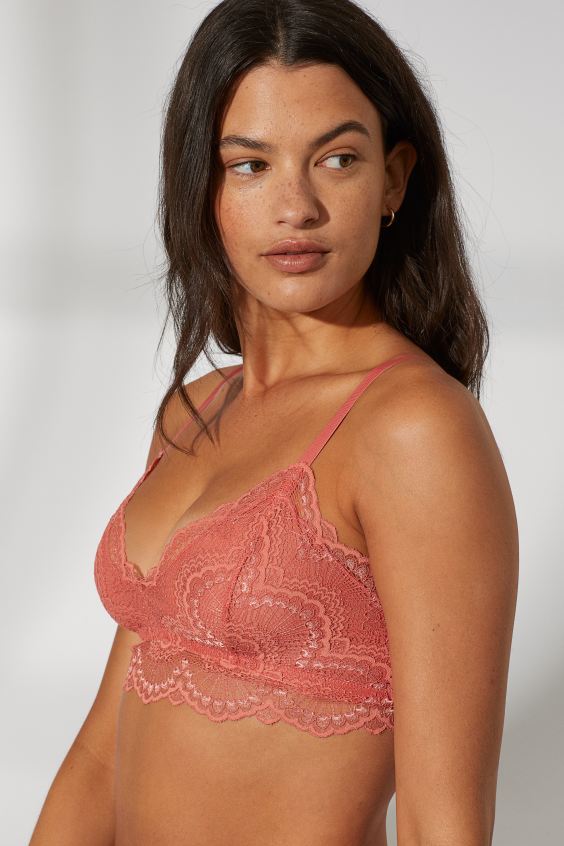 HM soft lace bra