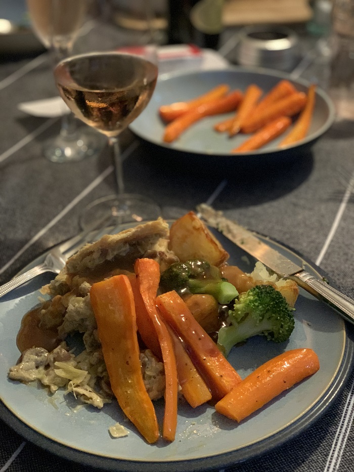 Vegetarian Sunday lunch