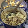 A really autumnal creamy veggie pie