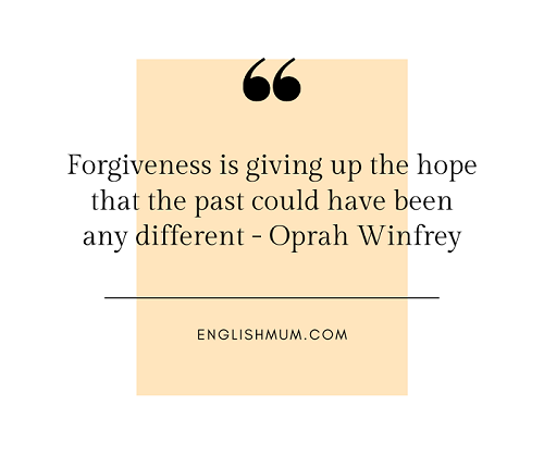 On forgiveness Oprah